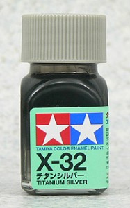 TAMIYA 琺瑯系油性漆 10ml 鈦銀色 X-32 